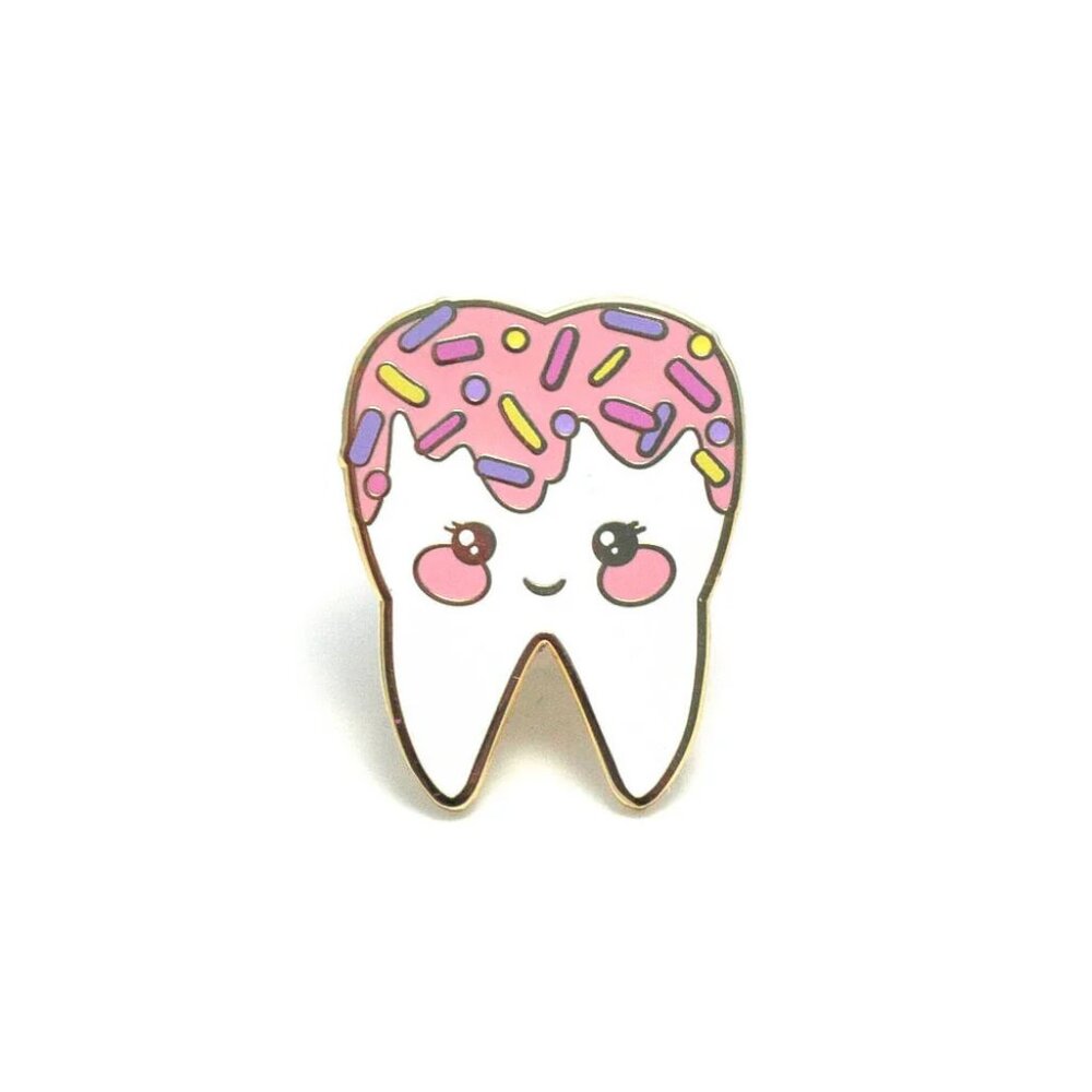 Pink Sweet Tooth Enamel Pin